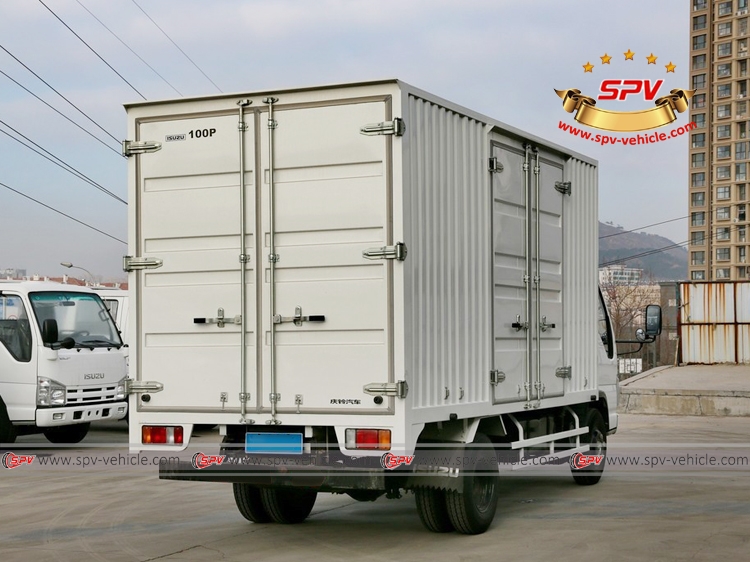 Right Back Side view of Van Truck ISUZU